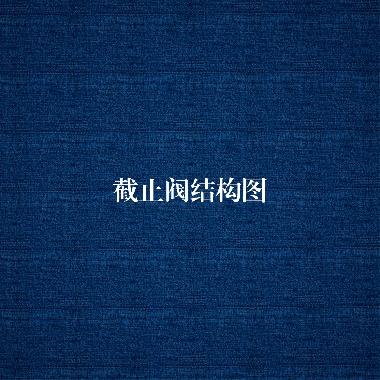 截止阀结构图