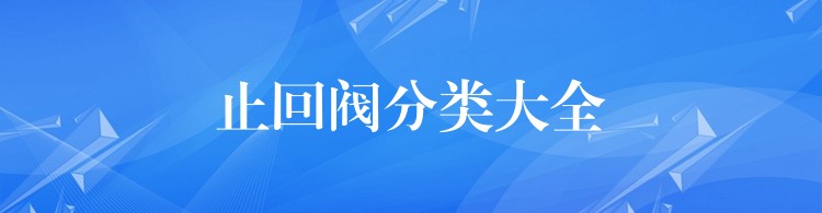 止回阀分类大全